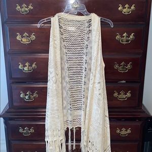 ALTAR’D STATE lace vest with fringe
